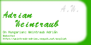 adrian weintraub business card