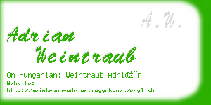 adrian weintraub business card